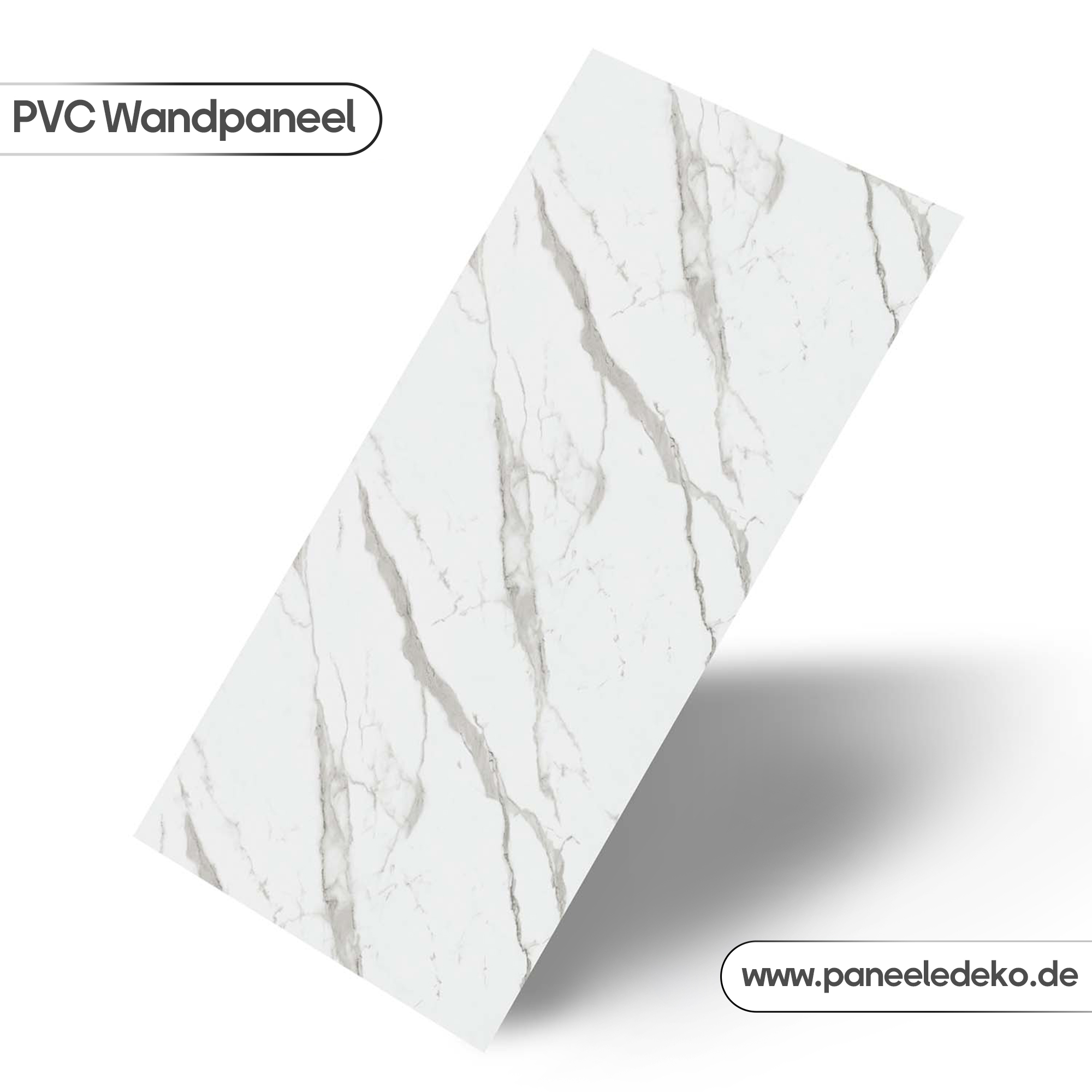 10 PVC-Marmorplatte – (Minimalistische graue) – Bild 1