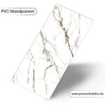PVC-Marmorplatte – (Gold und Graumarmor)