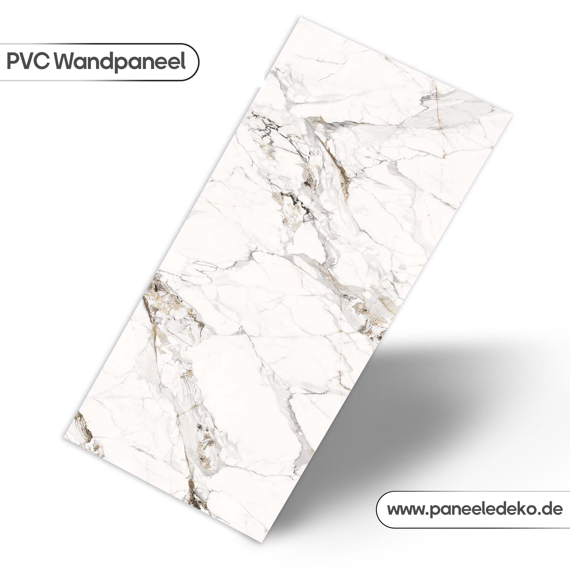 18 PVC-Marmorplatte –(Seidengoldmarmor) – Bild 1