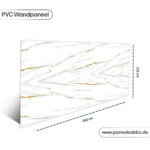 PVC-Marmorplatte – (Weißgoldene Ader) – Bild 3
