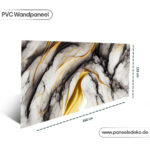 PVC-Marmorplatte-(Luxuriöse Goldmarmor-Wandtafel) – Bild 3