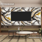 PVC-Marmorplatte-(Luxuriöse Goldmarmor-Wandtafel) – Bild 2