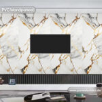 PVC-Marmorplatte – (Calacatta White Gold) – Bild 2