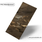 PVC-Marmorplatte – (Braun mit Goldadern)
