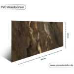 PVC-Marmorplatte – (Braun mit Goldadern) – Bild 3