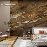 PVC-Marmorplatte – (Braun mit Goldadern) – Bild 2