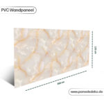 PVC-Marmorplatte – (Cremeweiß mit Goldadern) – Bild 3