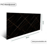 PVC-Marmorplatte – (Schwarz mit Goldadern) – Bild 3