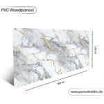 PVC-Marmorplatte – (Weiß mit goldenen Rissen) – Bild 3
